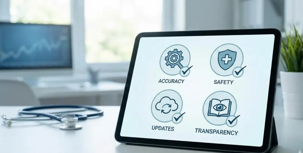 Home 16 Commitment to accurate, safe, and evidence-based medical information
