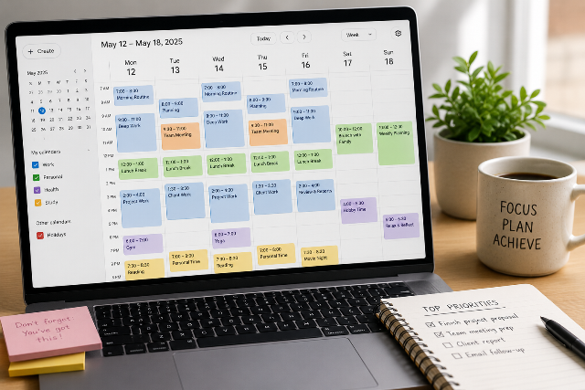 time blocking technique for productivity and stress reduction